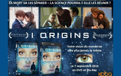 Blu-Ray et DVD du film I Origins
