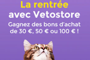 Bon d'achat Vetostore de 100 euros