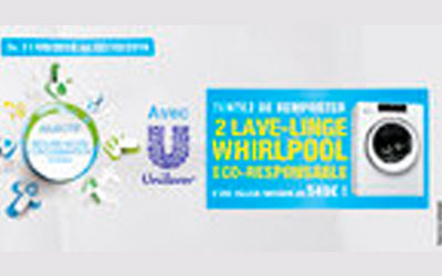 Concours gagnez 2 lave-linge 9kg Whirlpool