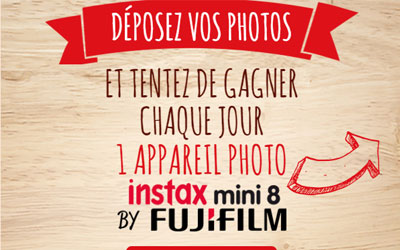 Concours gagnez des appareils photos instantané Fujifilm