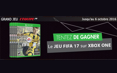 Concours gagnez des jeux vidéo Xbox One FIFA 17