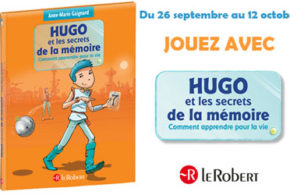Concours gagnez des livres jeunesse Hugo et les secrets de la mémoire
