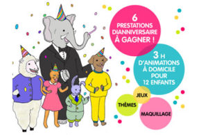 Concours gagnez des prestations d'anniversaire de 3h pour 12 enfants