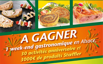 Concours gagnez un week-end gastronomique pour 2 en Alsace