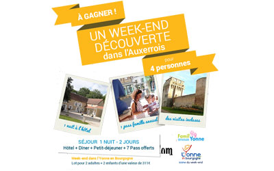 Concours gagnez un week-end pour 4 en Bourgogne