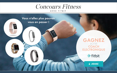 Concours gagnez une montres intelligente Fitbit Blaze