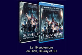 DVD et 2 Blu-ray du film X-men Apocalypse