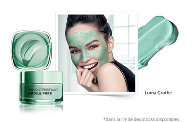 Echantillons gratuits masque argile pure de l'oreal