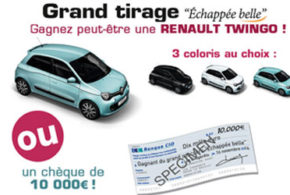 Gagnez un chèque de 10000 euros Ou une voiture Twingo