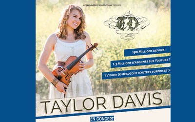 Invitations pour un concerts de la tournée de Taylor Davis