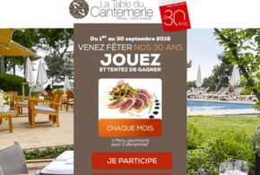 Menu pour 2 à La table du Cantemerle à Vence