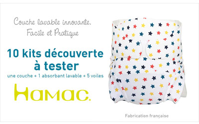 Test produit, Couche lavable HAMAC