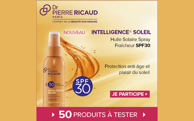 Test produit, Huile Solaire Spray Fraîcheur SPF 30