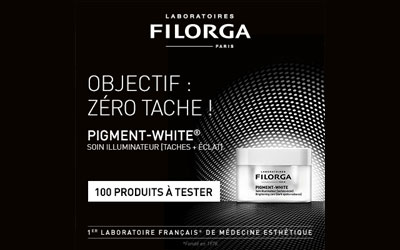 Test produit, Pigment-White des Laboratoires Filorga