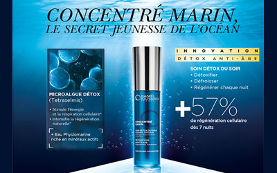 Test produit, concentré marin soin détox