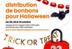 Bonbons et une surprise offerts pour fêter Halloween