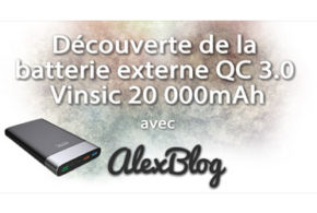 Concours gagnez 1 batterie externe QC 3.0 Vinsic 20 000mAh