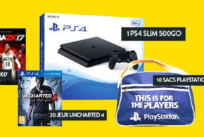 Concours gagnez 1 console de jeux PS4 500Go