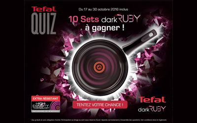 Concours gagnez 1 poêle Tefal + casserole + balance de cuisine + spatules