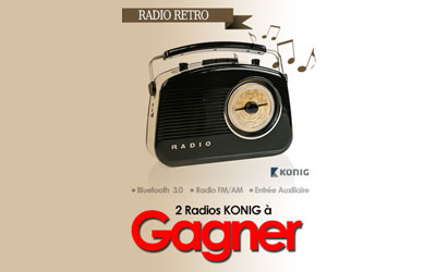 Concours gagnez 2 radios rétro