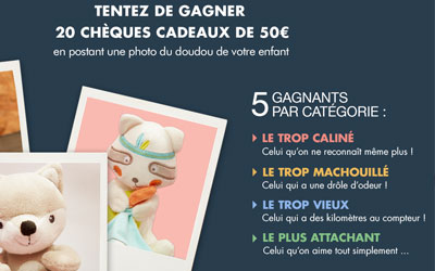 Concours gagnez 20 chèques Kiabi de 50 euros