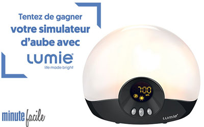 Concours gagnez 3 simulateurs d'aube Lumie Go75