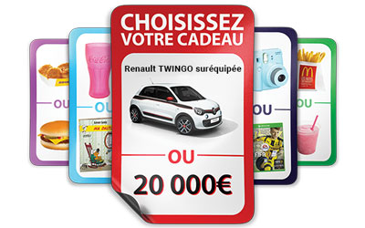 Concours gagnez 5 voitures Renault Twingo INTENS