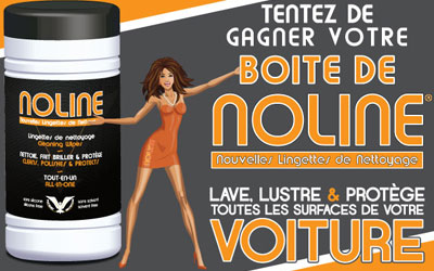 Concours gagnez des boites de lingette de nettoyage auto NOLINE