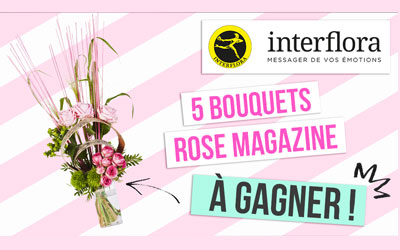 Concours gagnez des bouquets de fleurs Interflora