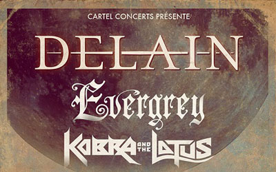 Concours gagnez des invitations pour le concert de Delain