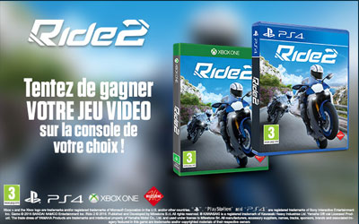 Concours gagnez des jeux vidéo Ride 2 sur PS4 ou Xbox One