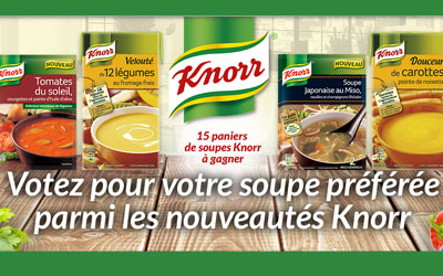 Concours gagnez des paniers de soupes Knorr