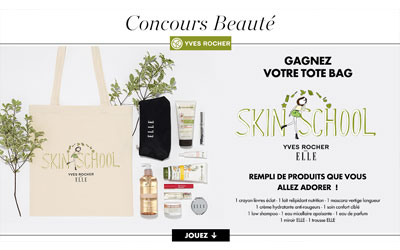 Concours gagnez des produits de beauté Yves Rocher