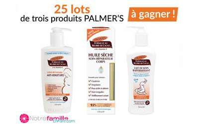 Concours gagnez des produits de soins Palmer's