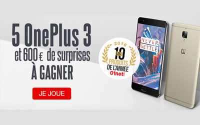 Concours gagnez des smartphones One Plus 3