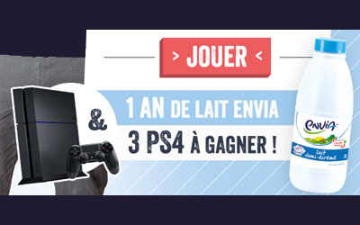 Concours gagnez un an de lait Candia