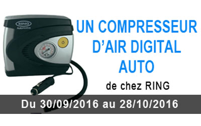 Concours gagnez un compresseur d'air Ring digital