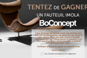 Concours gagnez un fauteuil BoConcept