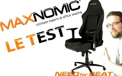 Concours gagnez un fauteuil gaming Maxnomic