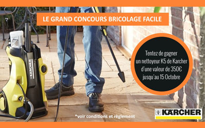 Concours gagnez un nettoyeur K5 de kärcher