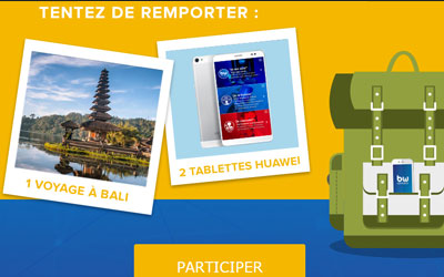 Concours gagnez un voyage à Bali pour 2 personnes