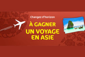 Concours gagnez un voyage en Asie pour 2 personnes