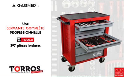 Concours gagnez une servante d'atelier complète Torros