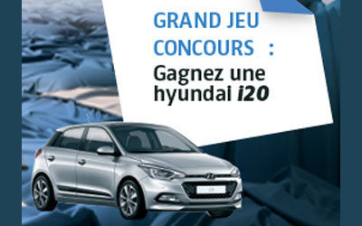 Concours gagnez une voiture Hyundai i20