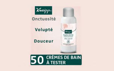 Test produit, Crème de Bain soin caresse - Silky Secret de Kneipp