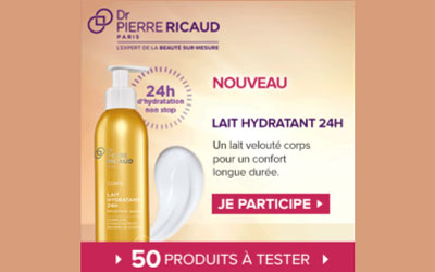 Test produit, Lait Hydratant 24H de Dr Pierre Ricaud
