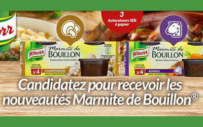 Test produit, Marmites de Bouillon Knorr
