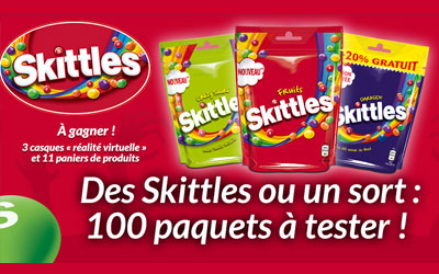 Test produit, Paquet de bonbons Skittles