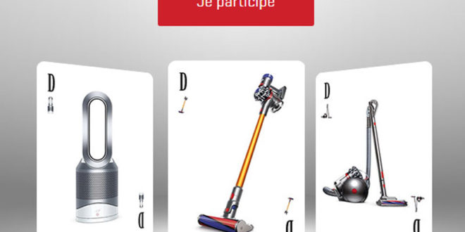 Concours gagnez 1 aspirateur balai Dyson de 600 euros