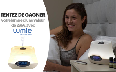 Concours gagnez 1 lampe de réveil Lumie de 235 euros